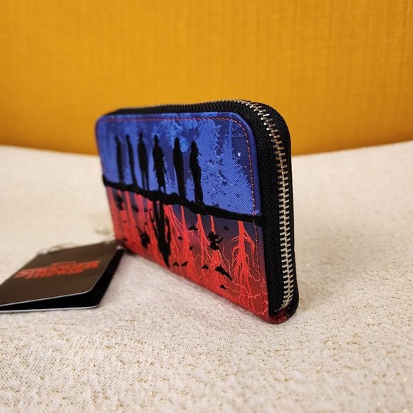 Loungefly Stranger Things Upside Down Shadows Zip Around Wallet NEW - Picture 6 of 14